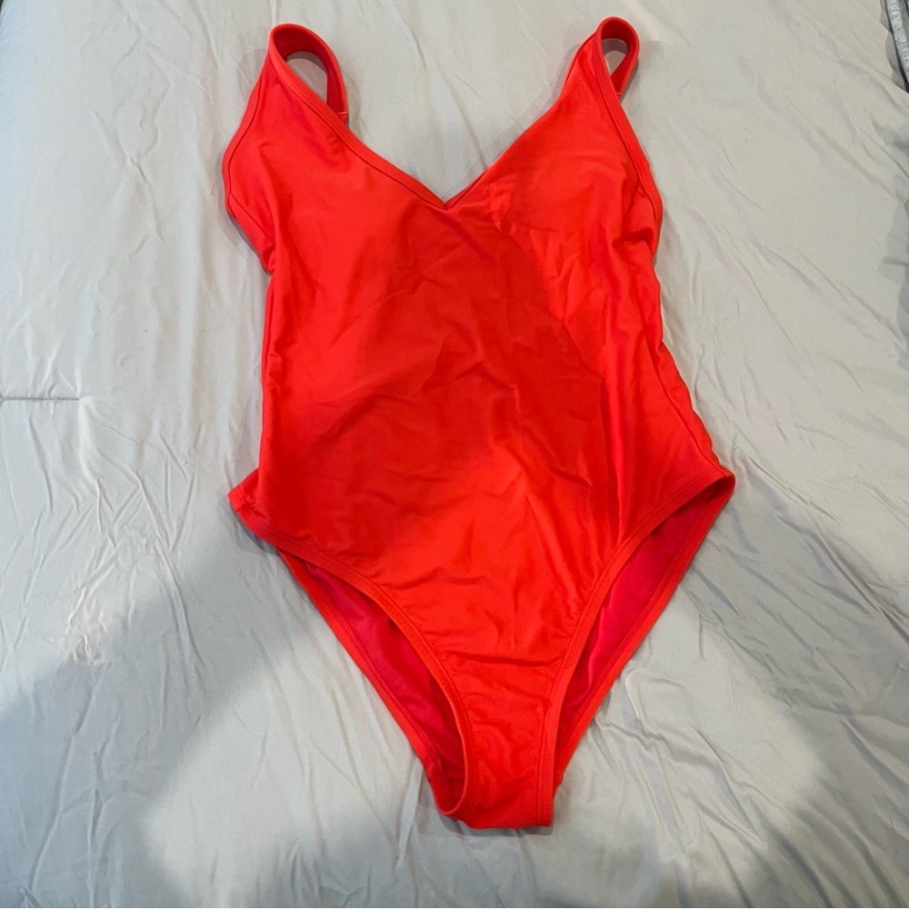 Low back one piece swimsuit